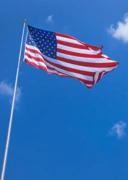 Park us flag Stock Photos