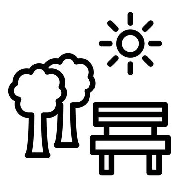 Park Vector Icon Design Illustration Ilustración de archivo