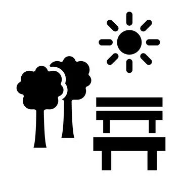 Park Vector Icon Design Illustration Stock Illustration