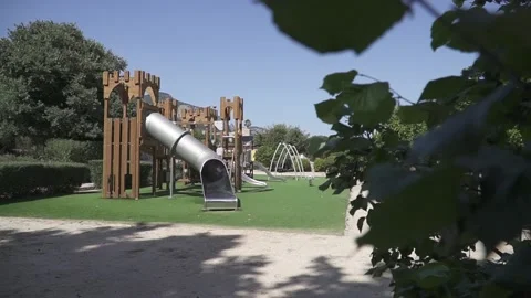 Park with views and trees Stock Footage 134605922