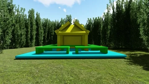 Park Waiting Zone Stock Footage 347588731