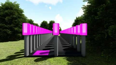 Park Walk Zone Stock-Footage 343873493