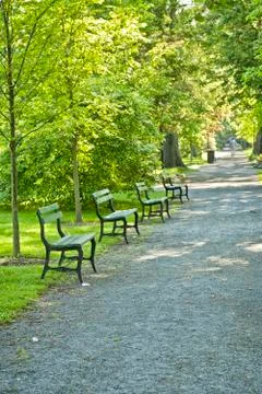 Park walkway Stock Photos