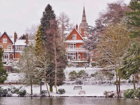 Park in Winter Stock Photos