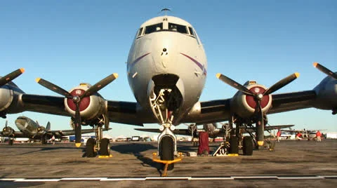 Parked Aircraft 02 Stock Footage 25300424