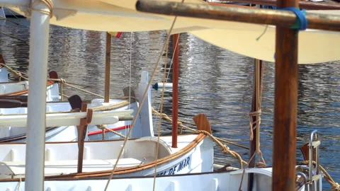 Parked boats Stock Footage 170051318