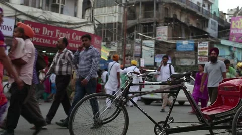 Parked Indian Rickshaw Video stock 41416705