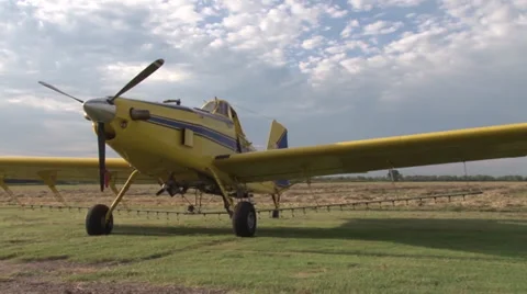 Parked Plane Stock Footage 36574549