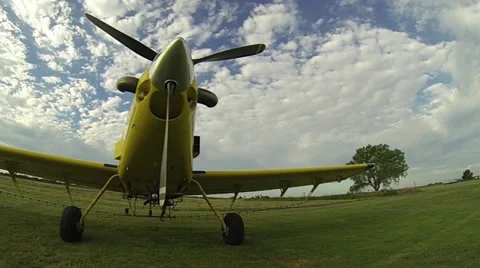 Parked Plane GoPro Stock Footage 36578135