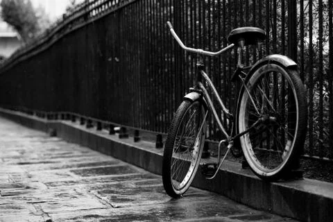 Parked In The Rain Stock Photos