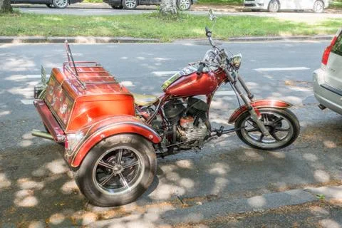 Parked trike Stock Photos