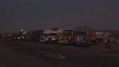 Parked Trucks Stock Footage 149304932