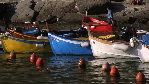 Parkedboats13.0 Stock Footage 90018653