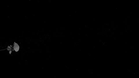 Parker Solar Probe In Deep Space Rotating with Stars in Background. Stock Footage 317296636