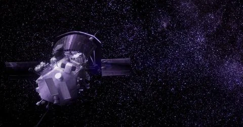Parker Solar Probe exploring the depths of outer space on its mission Stock Illustration