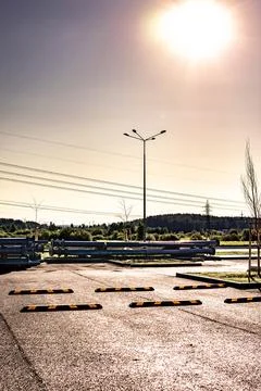 Parking and sky Stock Photos
