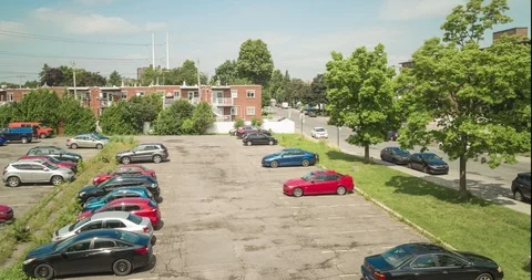 Parking and traffic time lapse  Stock Footage 115016570
