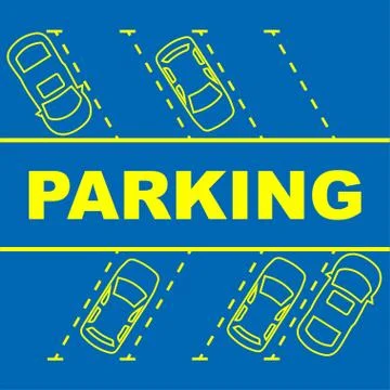Parking area Stock Illustration