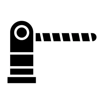 Parking barrier Vector Icon Design Illustration Stock Illustration