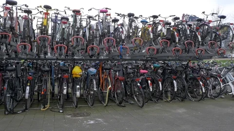 Parking for Bicycle Stockbeeldmateriaal 89085154