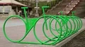 Parking of bicycles on the street of city HD Footage