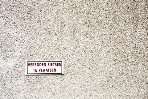 Parking bikes not allowed Stock Photos