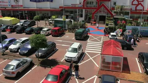 Parking - blended - timelapse Stock Footage 11285213
