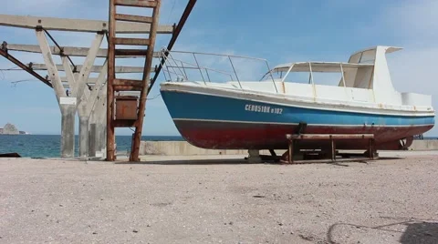 Parking boats. Vídeo Stock 49640827
