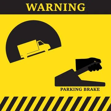 Parking brake symbol Stock Illustration