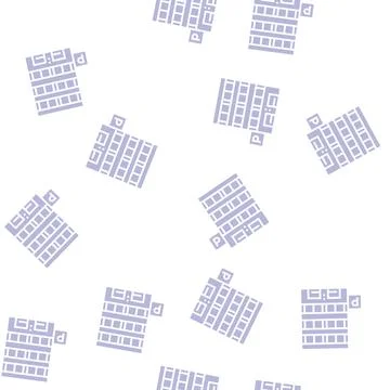 Parking building glyph seamless pattern Ilustración de archivo