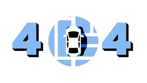 Parking Car 404 Error Stock Footage 335667694