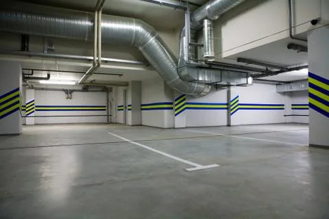 Parking in a cellar Stock Photos