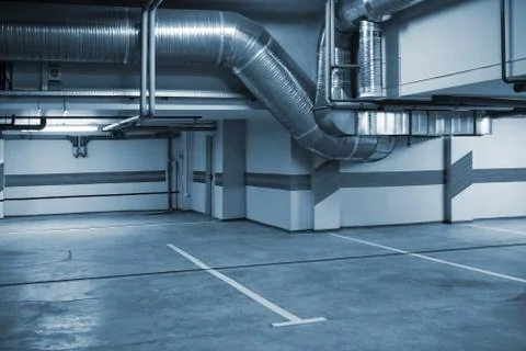 Parking in a cellar Stock Photos