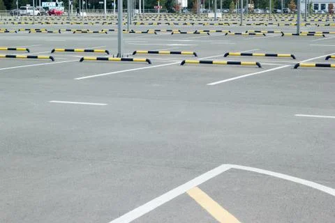 Parking copy space Stock Photos