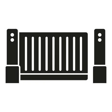 Parking door control icon simple vector. Automatic gate Stock Illustration