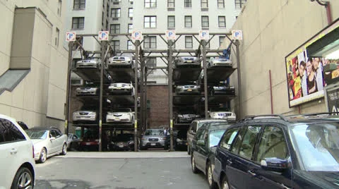 Parking Stock Footage 22785884