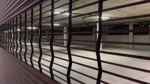 Parking Garage Gate Stock Footage 238747851