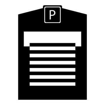 Parking garage icon , simple style Ilustração Stock