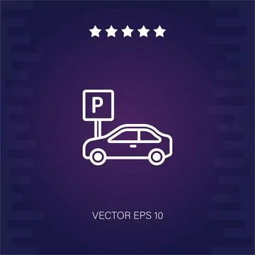 Parking  icon Stock Illustration