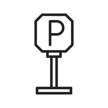 Parking Icon Image. Illustrazione stock
