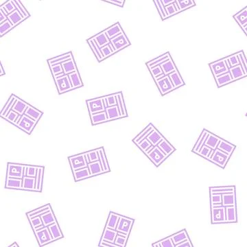 Parking location on map glyph vector seamless pattern Stock Illustration