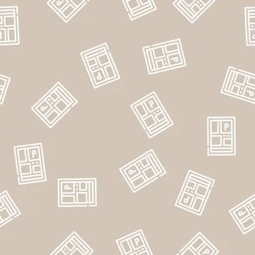 Parking location on map line vector seamless pattern Illustrazione stock