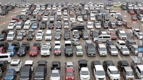 Parking lot Video stock 88605752