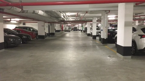 Parking Lot Stock Footage 100736907