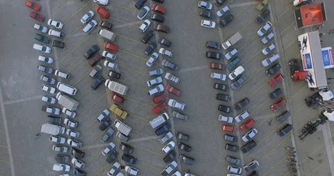 On the parking lot Stock Footage 106894338