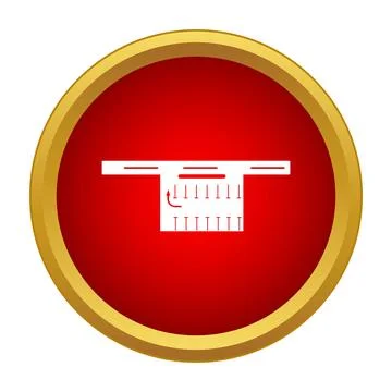 Parking lot map icon finding car parking space Stock Illustration