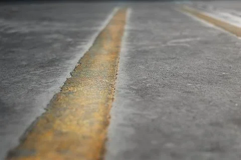 Parking lot marking in the evening Stock Photos