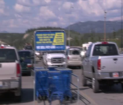 Parking lot pan Video stock 21946152
