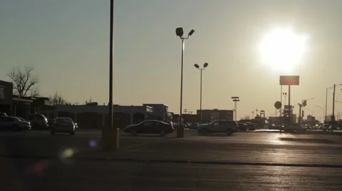 Parking Lot Sun 스톡 동영상 1125555