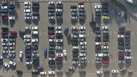 Parking Lot Timelapse Stock Footage 162236883
